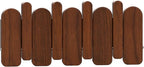 Wall Mounted Piano Key Hanger | Flip Style Hook | Entrance Wall Art Hook, Made of Oak Wood (3 Times Painted, 4 Times Polished) (Arc Walnut, 4Hooks)