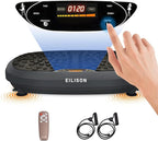 EILISON FitMax 3D XL Vibration Plate Exercise Machine - Whole Body Workout Vibration Platform w/Loop Bands - Lymphatic Drainage Machine for Weight Loss, Shaping, Wellness, Recovery