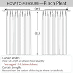 Macochico 100% Blackout Pinch Pleated Linen Curtains 84 Inch Length Thermal Blackout Curtains for Bedroom Living Room Nursery Natural Grey Farmhouse Burlap Curtains with Tieback 52”Wx84”L 1 Panel
