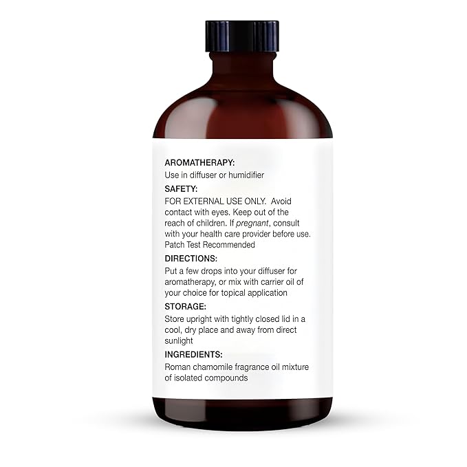 Majestic Pure Chamomile Essential Oil with Glass Dropper - Huge 4 Fl Oz - 100% Pure and Natural Chamomile Oil - Premium Grade Essential Oils for Diffuser, Aromatherapy, Soap and Candle Making