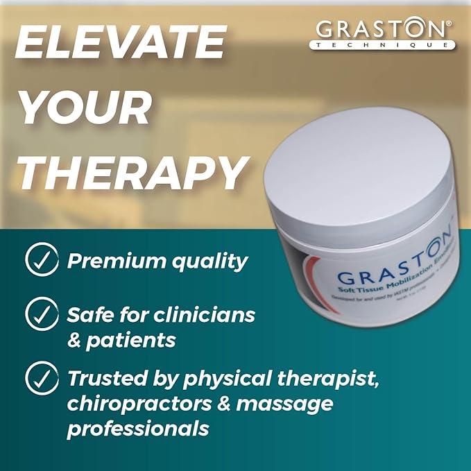 Graston Technique Vitamin E Enriched Emollient - 4oz Jar, Ideal for IASTM Lotion & Massage Therapy Cream, Perfect Vitamin E Cream for Massage and Physical Therapy, 1-Pack