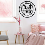 Custom Metal Sign | Personalized Family Name Sign | Monogram Wall Decor | Metal Name Sign| Split Letter Name | Anniversary Wedding Gifts| Custom Outdoor Signs | Metal Wall Art | Couple Gift