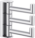 Angle Simple Towel Hook for Bathroom, SUS 304 Stainless Steel Foldable Robe Towel Holder, Wall Coat Hook, Polished Chrome