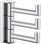 Angle Simple Towel Hook for Bathroom, SUS 304 Stainless Steel Foldable Robe Towel Holder, Wall Coat Hook, Polished Chrome