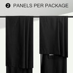 Linen Black Out Curtains 45 Inch Long 2 Panels Burg for Bedroom Windows Back Tab Heat Blocking Room Darkening Insulated Kitchen 40 Soundproof Half Block Dark Short Length Curtain Bathroom Van Garage