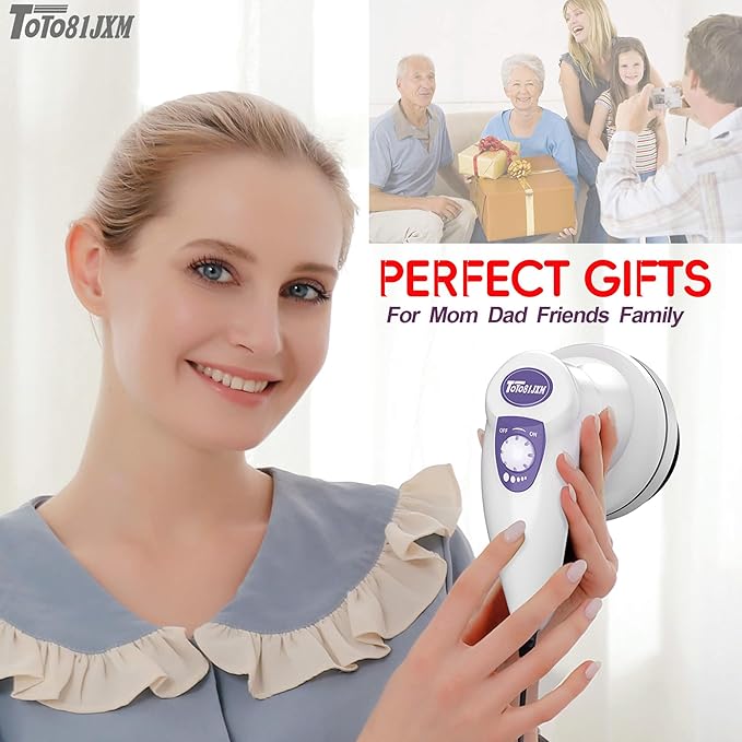 Electric Cellulite Massager – Body Sculpting Machine with 8 Massage Heads, Lymphatic Drainage & Skin Tightening for Belly Stomach Leg, Lipo Roller Massager After Surgery, Adjustable Speed.