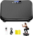 Vibration Plate Exercise Machine: TISSCARE Vibrating Plates for Lymphatic Drainage and Weight Loss, 300Lbs Capacity Full Body Power Shake Workout Platform for Home Cardio Fitness