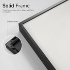 Large Framed Black and White Modern Abstract Vertical Wall Art for Living Room, Canvas Prints Paintings Artwork for Walls, Minimalist Gray Pictures for Hallway Stair Office Wall Decor 40x60 In