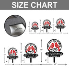Personalized Cemetery Memorial Metal Stakes, Cardinals Memorial Grave Markers,Graden Decorations for Loss of Mother Father, Outdoor Sympathy Decor Gift