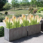 Melorca&Guilla Artificial Plants 4PCS 33.5“Fake Plant Tall Onion Fake Grass,Faux Grass Plants Artificial Grass Greenery Shrubs Bushes for Garden Shop Office Home Décor