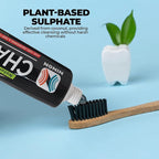 Activated Charcoal Whitening Toothpaste, Fluoride-Free, Enamel-Safe, Natural Mint Flavor, 6.5oz Tube for Stain Removal and Fresh Breath Pack of 1
