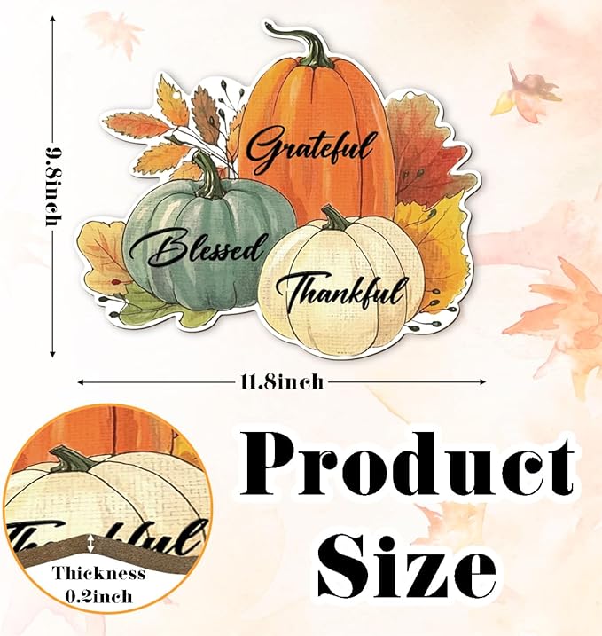 Fall Vibes Door Hanger Sign, Wooden Maple Leaves Mushroom Hanging Decor for Front Door, Fall Wood Wreath Wall Decor for Autumn Harvest Thanksgiving Home Decors, Housewarming Gift