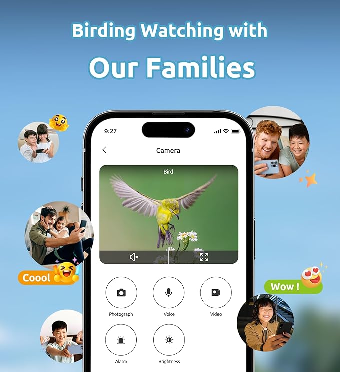 Bird Feeder with Camera, 2K HD AI Smart Identify BirdSpecies Video Camera with Solar Panel Outdoors Birdhouse with Cam, Instant Arrival Alerts, Capture BirdVideo Ideal Present for Bird Lover