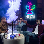 Hookah Neon Sign Nargile Lounge Sign Colorful LED Light for Shisha Bars and Lounges Decor Dimable USB Neon Signs for Man Cave,Hookah Shops,Vape Bars and Vapor Lounges(16.5 * 9.8inch)
