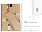 HAUS AND HUES 5x7 White Metal Picture Frames - Photo Frames 5X7 - Features Premium Aluminum, Vertical Hanging, Easel Back for Tabletop, Home, Office (5x7 in, White, Set of 4)