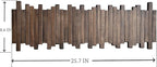 Natural Wood Wall Mounted Piano Coat Rack| Coat Rack Wall Mount| Flip Down Wall Hook Rack 7 Hooks| Entryway Wall Art Hook,Made of Acacia Wood (Wood Wax Oil Dyed Walnut Color).Wall Art
