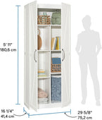 Sauder Miscellaneous Storage Cabinet, White Finish