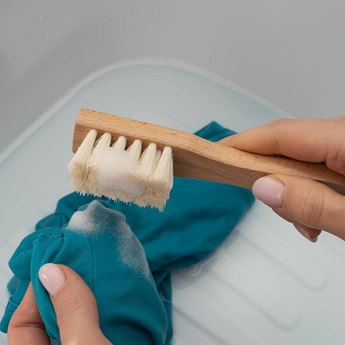 KONEX Laundry Brush - European Economy Laundry Brush for Stains on Clothes, Incredible Stain Remover with Sturdy Bristles, Convenient Handheld Design for Effortless Cleaning