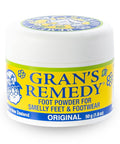 Gran's Remedy Shoe Deodorizer and Foot Powder for Smelly Feet - Effective Shoe Odor Eliminator in Travel Size - Absorbs Sweat and Moisture for Shoes and Feet - Unscented