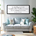 The Best Things in Life Framed Wall Art, 32''×12'' Rustic The Best Things in Life Sign for God Jesus Christ Prayer, Horizontal Holy Inspirational Family Home Decor