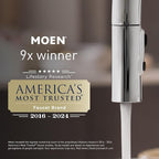 Moen Prep Series Disposer 1/2 Horsepower Continuous Feed Garbage Disposal featuring Fast Track Technology, Power Cord Included, GT50C