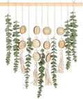 Artificial Eucalyptus Wall Decor Fake Greenery Leaves Stems Home Decor Wall Hanging Plants Boho Rustic Farmhouse Decor for Bedroom Kitchen Dining Room Livingroom Bathroom Livingroom (Small)