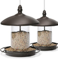 Pack of 2 Bird Feeder for Backyard Birds. Bronze