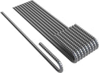 Vodaland Rebar Stakes J Hook Extra Heavy Duty 1/4 inch Coated Steel Ground Anchors with Chisel Point End (100)