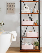 KALLAX Small Woven Basket, 13.5 x 9.5 x 5 Inches, Storage Basket for Organizing, Cute Small Rope Shelf Closet Cube Storage Bins Baskets for Shelves, Dog Toy Gift Baskets Empty, 3 Pack Light Pink