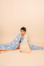 Copper Pearl Jumbo Premium Knit 3 Layer Stretchy Throw Blanket 'Dunk'