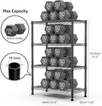 1000 lbs Storage Shelving Steel Heavy Duty 4-Tier Utility Shelving Unit Steel Organizer Wire Rack for Home,Kitchen,Office,Black (13.7" D x 23.6" W x 53.4" H)