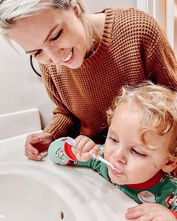 ROARex Vegan Eco Friendly All Natural Kids Toothbrush Made from Plants – Sweet Baby Giraffe | 100% Biodegradable and Compostable | 1% for The Planet Product