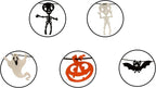 Gift Boutique - 9 Foot Halloween Garland Felt Banner Chain Decorations Indoor & Outdoor Party Supplies 18 Feet Total Pack of 2 Designs Skeletons Bat Pumpkin Ghost