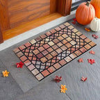 CHICHIC Welcome Door Mat 18 x 30 Inch Front Doormat Outdoors for Home Entrance Outdoors Mat for Outside Entry Way Doormat Entry Rugs, Heavy Duty Non Slip Rubber Back Low Profile, Colorful