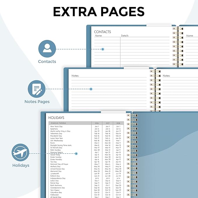 Planner 2026, 8.5" x 11" Monthly & Weekly Planner with Tabs, JAN - DEC 2026, Goal Setting & Time Management Organizer for Professionals & Students