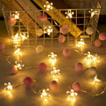 9.85Ft Fairy Lights 20 Cute Pink Pompoms 20 LEDs Cherry Blossom String Garland Battey Operated with Timer Flower Lights for Bedroom Kids Room Party Birthday Wedding Valentines Decoration