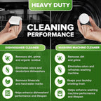 Dishwasher Cleaner + Washing Machine Cleaner Bundle - Heavy Duty Appliance Deep Cleaning, Descaling and Deodorizing.