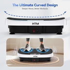 Vibration Plate Exercise Machine - 330lbs Weight Capacity, 120 Speed Levels, 5 Program Modes - Full Body Workout for Home Fitness, Toning & Wellness, LED Display, Low Noise Motor
