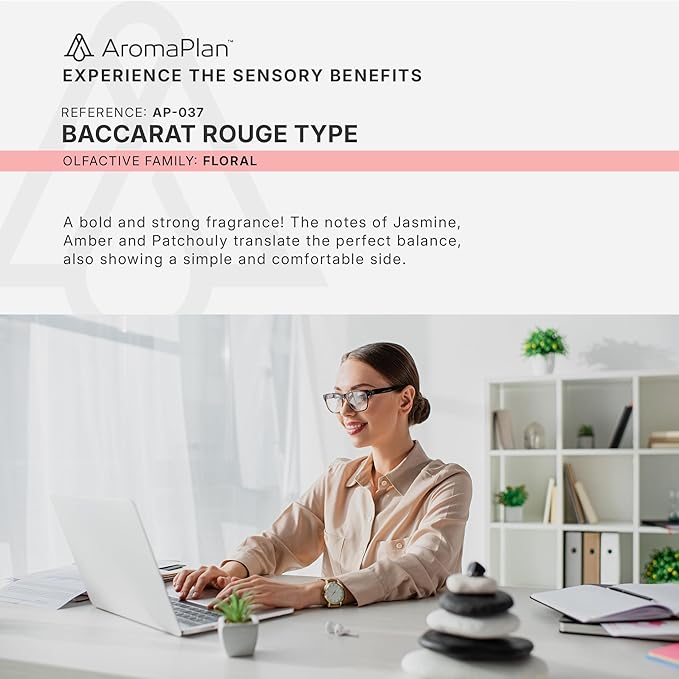 Aromaplan Hotel Scents Inspired by Baccarat Rouge 5 Fl Oz (148ml), Home Luxury Aroma & Hotel Fragrance Diffuser Oil for Aromatherapy- USA Made, Bigger Bottle, Bolder Aroma & Longer Lasting