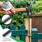 Rebar Stakes 16 Inch, 10 Pack Ground Stakes Heavy Duty with Chisel Point, Straight Metal Stakes for Concrete Form, Landscaping, Camping Tent or Timber, Black