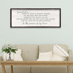 Spirit Lead Me Wall Decor 32"x12" Christian Scripture Worship Song Religious Bible Verse Wooden Framed for Bedroom Office Large Wall Art Hanging Sign (Black)