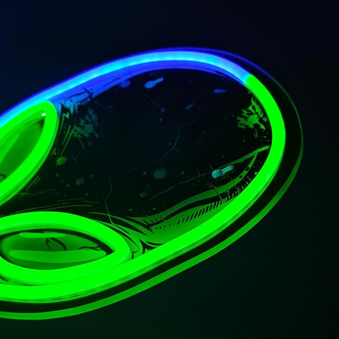 zidoni Alien Neon Sign,Dimmable Alien LED Neon Signs for Wall Decor Bedroom Game Room Man Cave Party Decor, LED Light Sign Gifts for Teen Boy Room