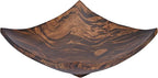 AeraVida Square-Shaped Mango Tree Wood with Dark Stain Serving Dish or Fruit Bowl | Wood Decor Bowl