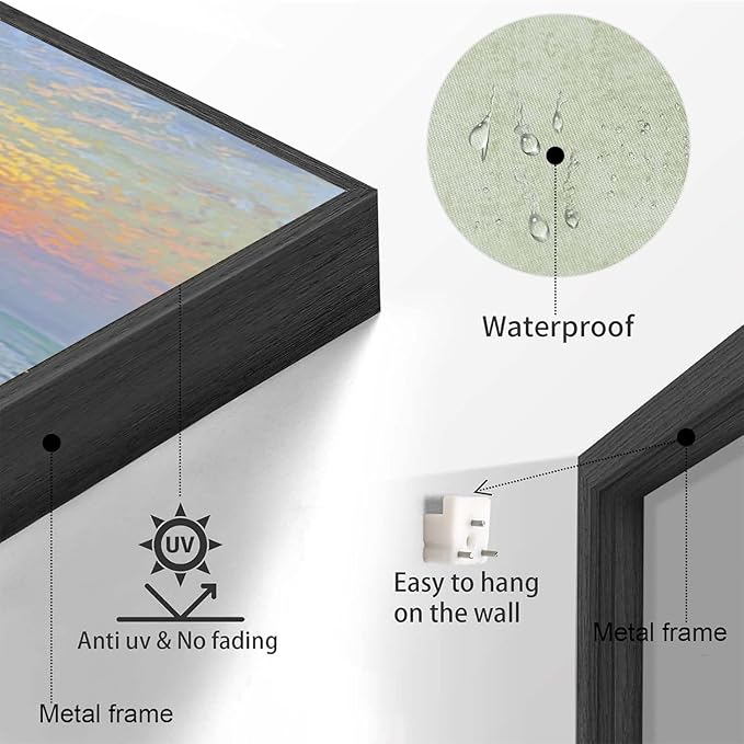 Coastal sailboat scenery poster art decor ocean nautical room decor beautiful sailboat seascape decor suitable for beach villa