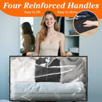 Under Bed Storage Containers 90L 2-Pack Black - 39x20x8 Inch by SpaceWhisper