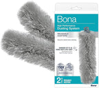 Bona Reusable Duster Refills - 2 Pack - High Performance Dusting System - Microfiber Dusters Remove Dust and Pet Hair for Whole-Home Cleaning