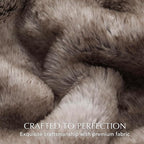 Ultra Soft Luxury Fluffy Mink Faux Fur Throw Blanket, Thick Warm Fall Winter Blankets for Bed, Couch, Cozy Plush Reversible Blanket for Chair, Sofa (Ombré Hazel Brown, 60"x80")