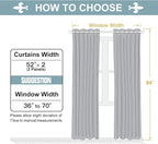 ChrisDowa Grommet Blackout Curtains for Bedroom and Living Room - 2 Panels Set Thermal Insulated Room Darkening Curtains (Royal Purple, 52W x 84L)