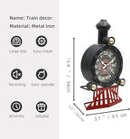 YOUKI Vintage Train Wall Decor,Steampunk Clock,Train Gifts for Men,Man Cave Clock,Wall Art for Office Bedroom