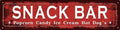 Vintage Tin Sign Retro Metal Snack Bar Signs Stylish Wall Art Plaques for Home Decor Bathroom Kitchen House and Gothic Wall Decor or as a Unique Poster 16x4 in
